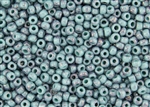 6/0 Toho Japanese Seed Beads - Turquoise Purple Marbled Opaque #1206