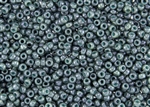 6/0 Toho Japanese Seed Beads - Blue Marbled Opaque Sea Foam #1207