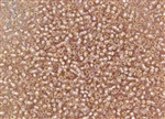 6/0 Toho Japanese Seed Beads - Cream Pink Silver Lined Rainbow #2031