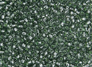 6/0 Toho Japanese Seed Beads - Silver Lined Prairie Green #2202