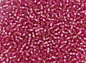 6/0 Toho Japanese Seed Beads - Light Raspberry Silver Lined #2218