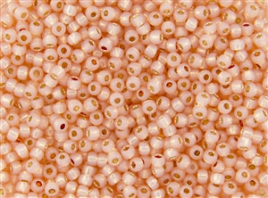 6/0 Toho Japanese Seed Beads - PermaFinish Salmon Opal Silver Lined #PF2111