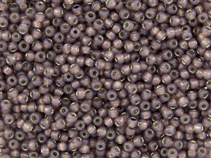 6/0 Toho Japanese Seed Beads - PermaFinish Cocoa Opal Silver Lined #PF2114