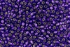 6/0 Toho Japanese Seed Beads - PermaFinish Purple Poppy Silver Lined #PF2225