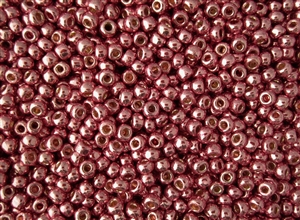 6/0 Toho Japanese Seed Beads - PermaFinish Pink Lilac Metallic #PF553