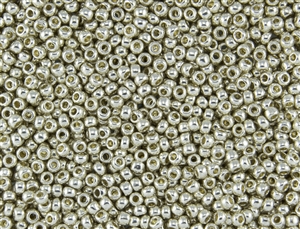 6/0 Toho Japanese Seed Beads - PermaFinish Silver Metallic #PF558