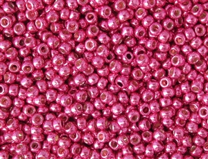 6/0 Toho Japanese Seed Beads - PermaFinish Hot Pink Metallic #PF563