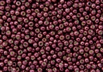 6/0 Toho Japanese Seed Beads - PermaFinish Cabernet Red Galvanized #PF564