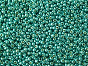 6/0 Toho Japanese Seed Beads - PermaFinish Turquoise Metallic #PF569