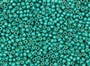 6/0 Toho Japanese Seed Beads - PermaFinish Turquoise Metallic Matte #PF578F