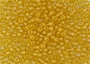 6/0 Toho Japanese Seed Beads - Hybrid Sueded Gold Topaz #Y618