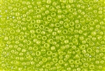 6/0 Toho Japanese Seed Beads - Hybrid Sueded Gold Peridot / Lime Green #Y620