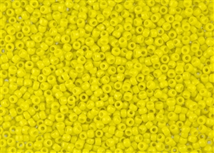 6/0 Toho Japanese Seed Beads - Hybrid Sueded Gold Opaque Dandelion Yellow #Y621