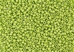 6/0 Toho Japanese Seed Beads - Hybrid Sueded Gold Opaque Sour Apple #Y622