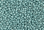 6/0 Toho Japanese Seed Beads - Hybrid Sueded Gold Opaque Turquoise #Y627