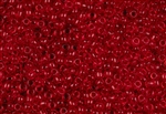 8/0 Toho Japanese Seed Beads - Ruby Transparent #5B