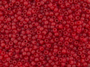 8/0 Toho Japanese Seed Beads - Ruby Transparent Matte #5BF