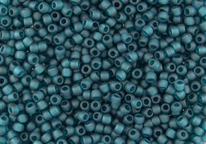 8/0 Toho Japanese Seed Beads - Frosted Teal / Blue Zircon #7BDF