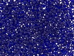 8/0 Toho Japanese Seed Beads - Dark Cobalt Blue Transparent Matte #8DF