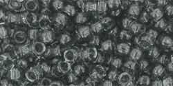 8/0 Toho Japanese Seed Beads - Black Diamond Transparent #9B