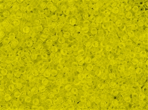 8/0 Toho Japanese Seed Beads - Lemon Yellow Transparent Matte #12F