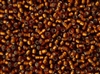 8/0 Toho Japanese Seed Beads - Smoke Topaz Silver Lined Matte #34F