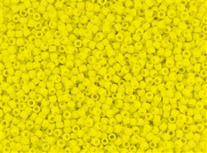 8/0 Toho Japanese Seed Beads - Bright Yellow Matte Opaque #42F