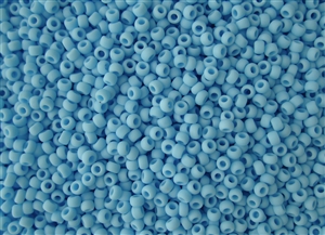 8/0 Toho Japanese Seed Beads - Aqua Matte Opaque #43F