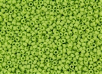 8/0 Toho Japanese Seed Beads - Lime Green Matte Opaque #44F