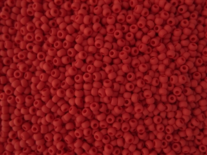 8/0 Toho Japanese Seed Beads - Red Matte Opaque #45F