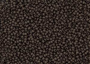 8/0 Toho Japanese Seed Beads - Dark Chocolate Brown Matte Opaque #46DF