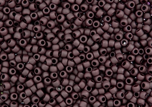 8/0 Toho Japanese Seed Beads - Dark Brown Matte Opaque #46F