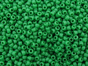 8/0 Toho Japanese Seed Beads - Shamrock Green Opaque #47D