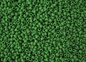 8/0 Toho Japanese Seed Beads - Dark Green Matte Opaque #47DF