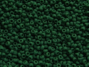 8/0 Toho Japanese Seed Beads - Forest Green Matte Opaque #47HF