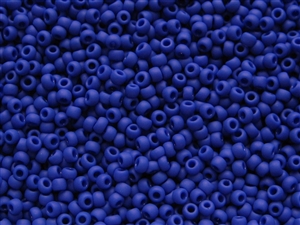 8/0 Toho Japanese Seed Beads - Dark Royal Blue Matte Opaque #48F