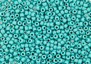 8/0 Toho Japanese Seed Beads - Turquoise Opaque #55