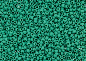 8/0 Toho Japanese Seed Beads - Dark Turquoise Opaque Matte #55DF