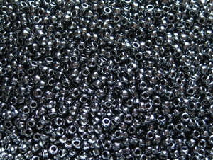 8/0 Toho Japanese Seed Beads - Hematite Metallic #81