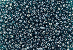 8/0 Toho Japanese Seed Beads - Teal / Blue Zircon Transparent Luster #108BD