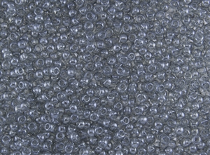 8/0 Toho Japanese Seed Beads - Grey Transparent Luster #112