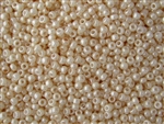 8/0 Toho Japanese Seed Beads - Cream Opaque Luster #123