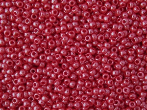 8/0 Toho Japanese Seed Beads - Red Opaque Luster #125