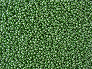 8/0 Toho Japanese Seed Beads - Mint Kelly Green Opaque Luster #130