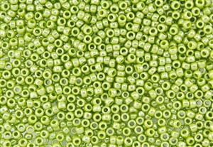 8/0 Toho Japanese Seed Beads - Light Green Opaque Luster #131