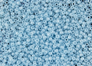 8/0 Toho Japanese Seed Beads - Aqua Blue Ceylon Pearl #143