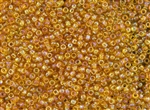 8/0 Toho Japanese Seed Beads - Topaz Transparent Rainbow #162B