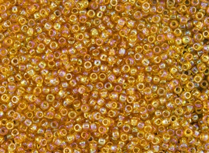 8/0 Toho Japanese Seed Beads - Topaz Transparent Rainbow #162B