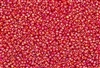8/0 Toho Japanese Seed Beads - Ruby Hyacinth Transparent Rainbow Matte #165F