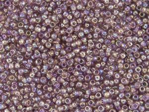 8/0 Toho Japanese Seed Beads - Transparent Light Amethyst Rainbow #166